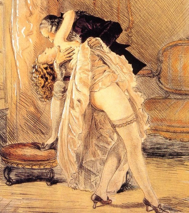 Le Baiser by Paul Emile Becat, c.1909